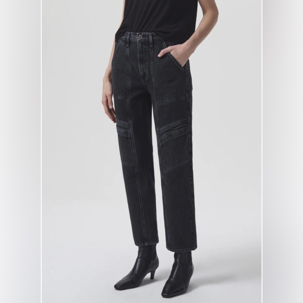 AGOLDE Cooper Cargo Jeans – Black – Size 25